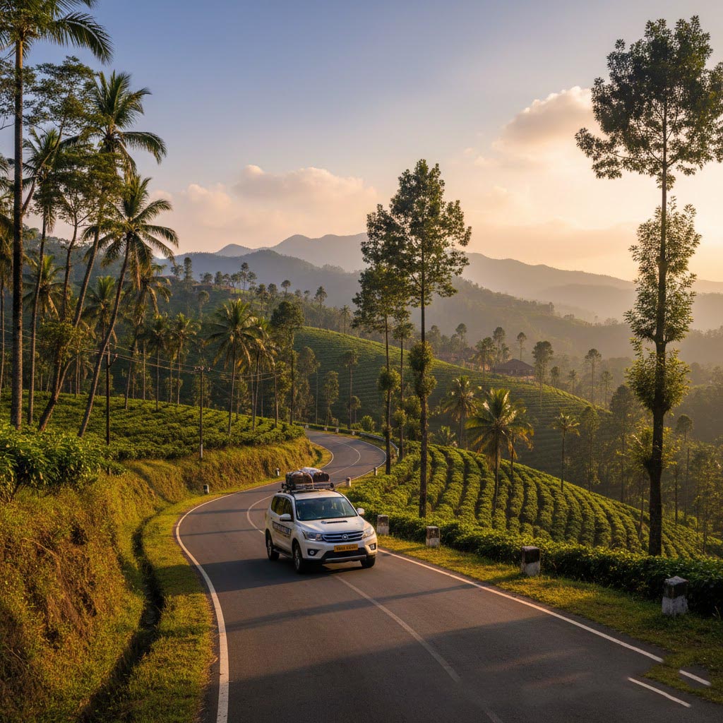 Bangalore to Yercaud Cab scenic hill road
