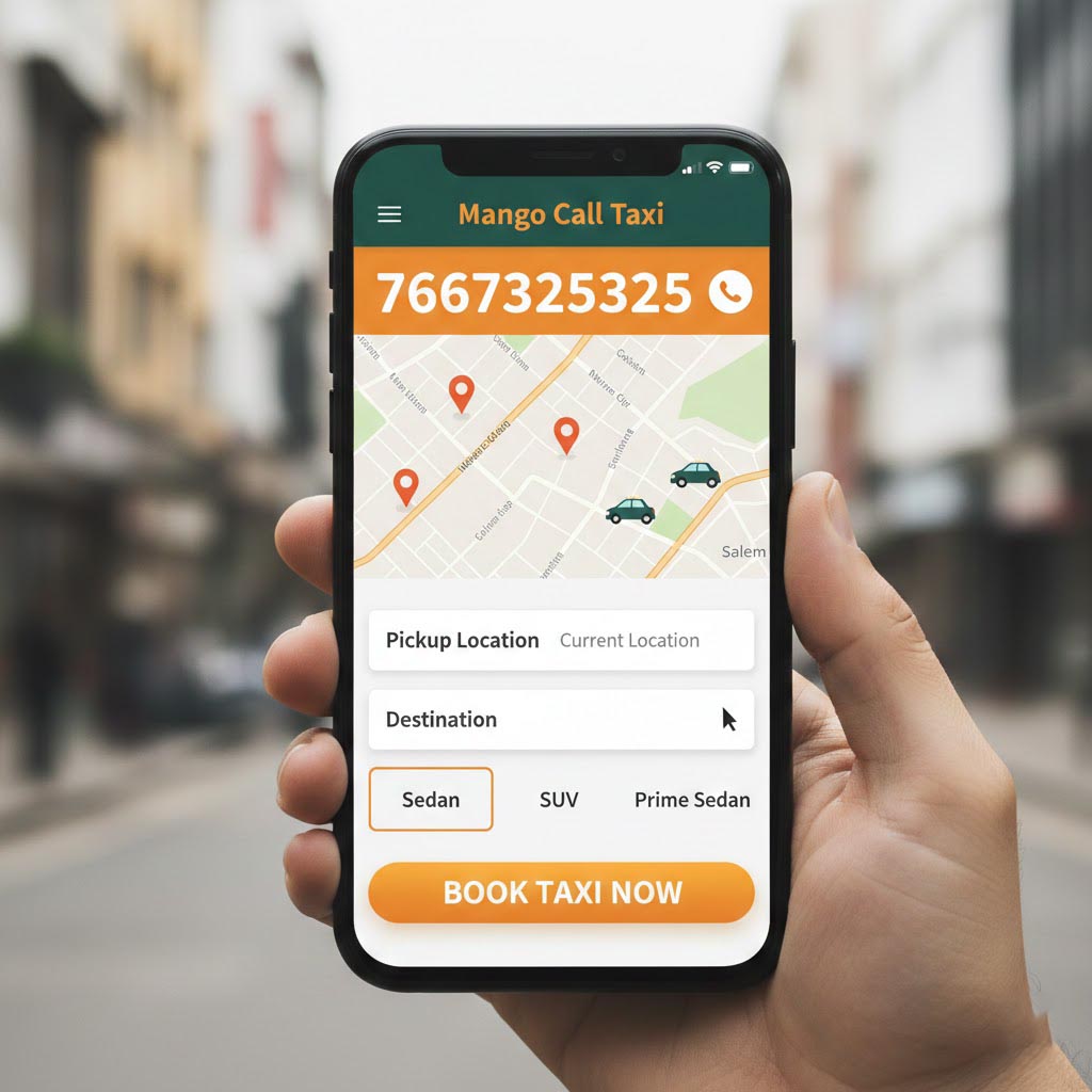 Local Taxi Service online booking interface