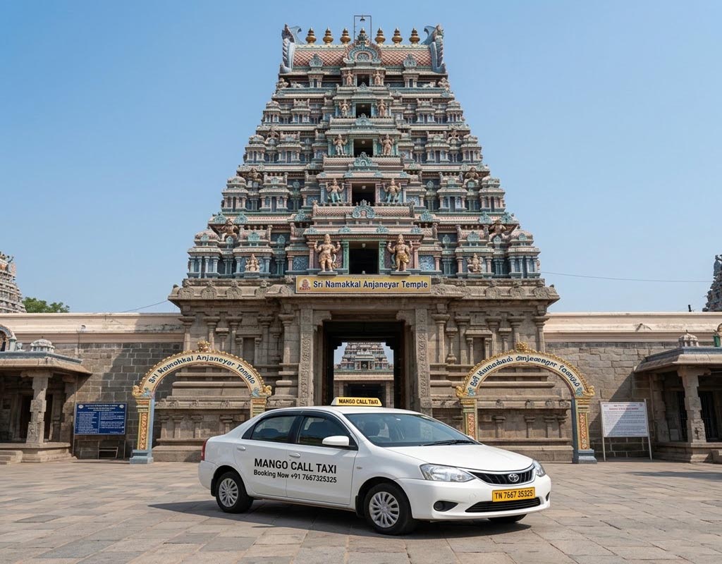 Salem to Namakkal Anjaneyar Temple Taxi temple visit