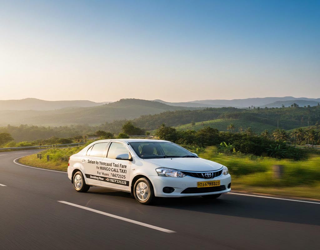 Salem to Yercaud Taxi Fare One Way Cab Booking