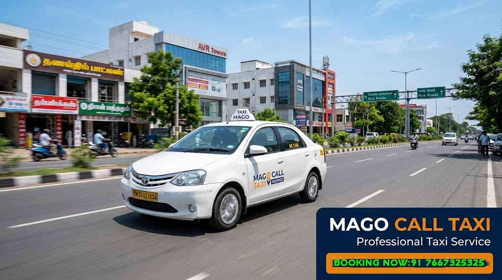 Book taxi in Salem using mobile app