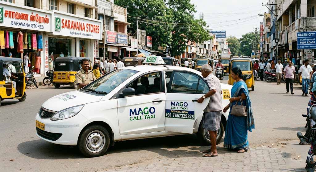 one way drop taxi salem pickup service