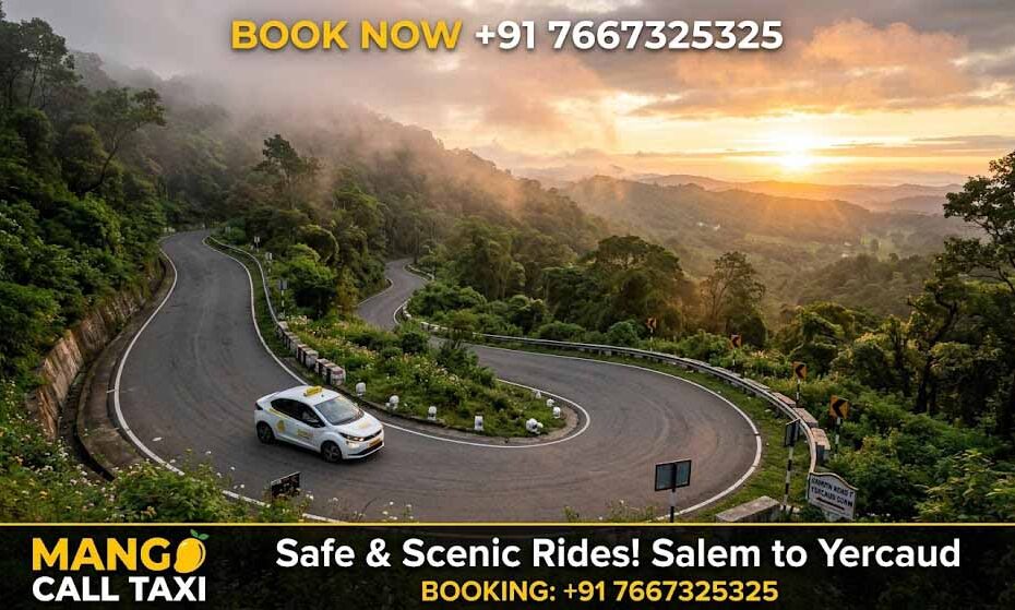 salem to yercaud cab scenic hill road journey