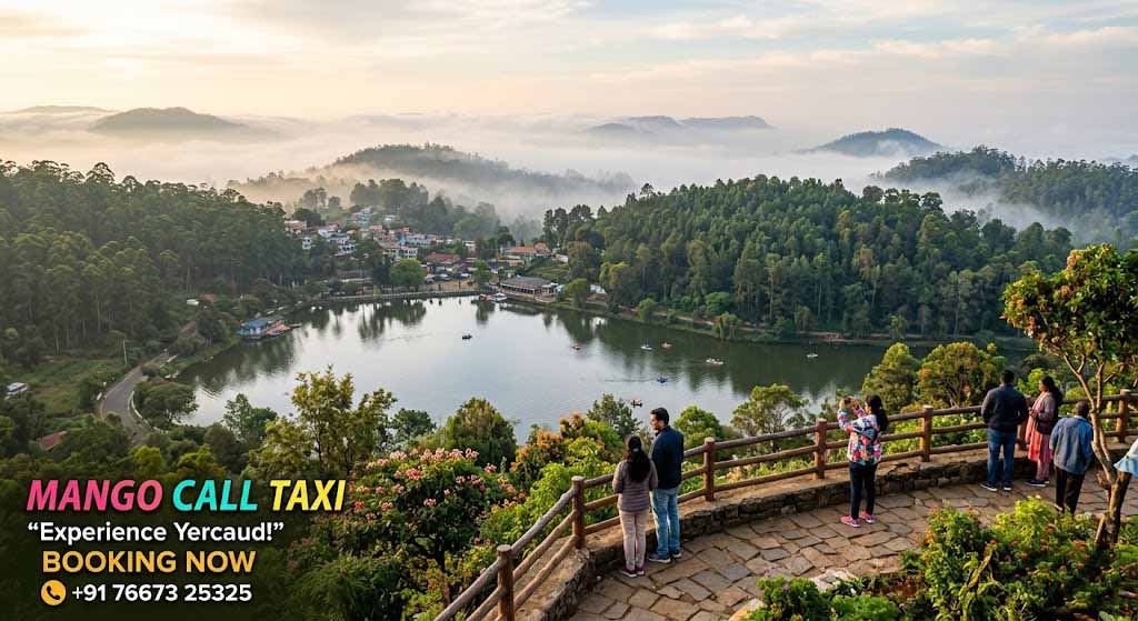 Salem railway station to Yercaud taxi fare scenic route