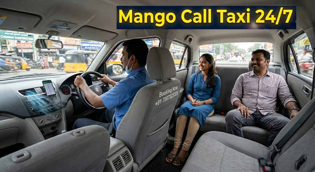 Salem to Madurai taxi comfortable cab interior