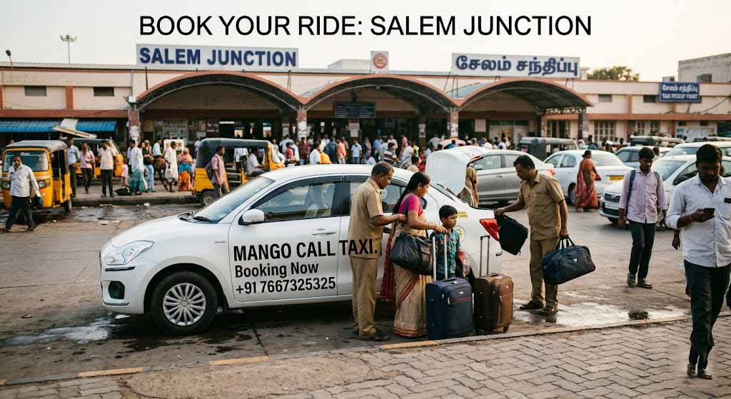 cheap Salem railway station to Yercaud taxi pickup